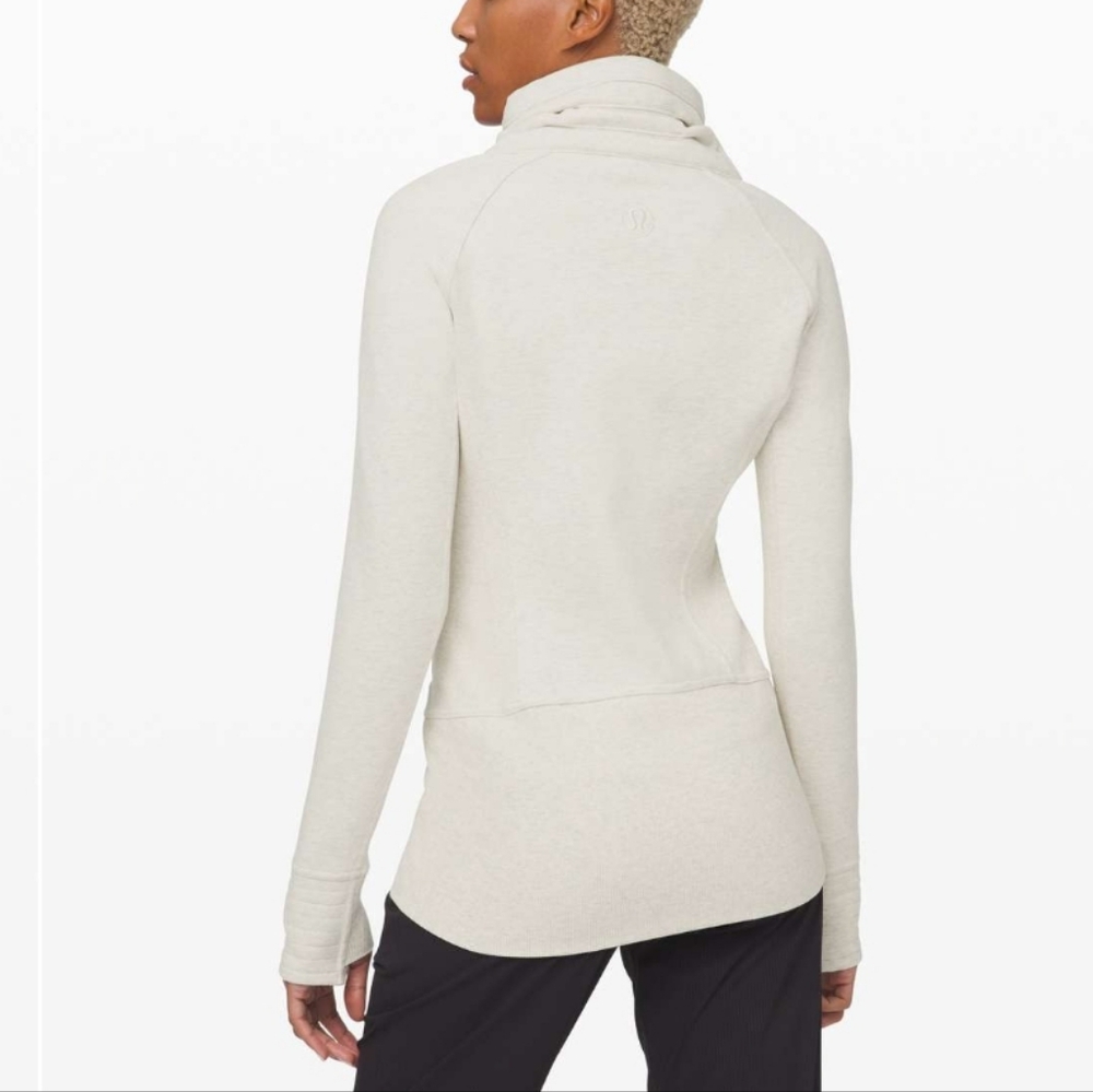 Lululemon Radiant Jacket II, Heathered Ivory. Pristine. Small. HP! - Picture 1 of 13